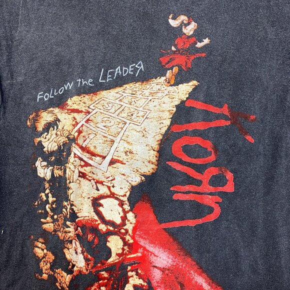 Korn Follow The Leader Nu Metal Band T-Shirt Medium - Picture 2 of 4